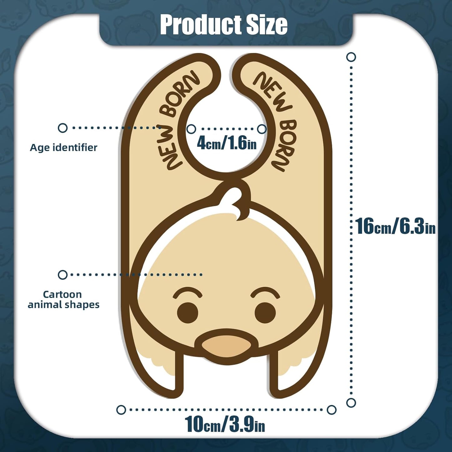 Baby Closet Dividers (Set of 8), Baby Hanger Dividers for Infant to Toddler, Nursery Organization for Clothes, Girl & Boy Closet Organizers