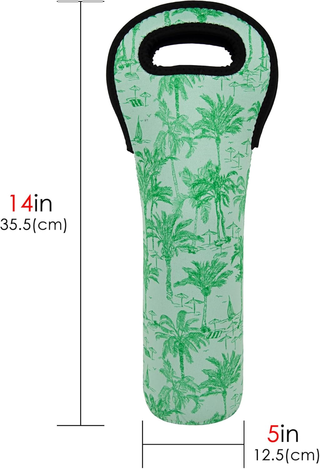 Wine Bag, Wine Carrier Tote Bag, Wine Bottle Protector, Insulated Neoprene Hand Bag, Wine Bags for Wine Bottles Gifts,Wine Bottle Holder for Travel with Secure Carry Handle (2 Pack)