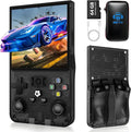 R36MAX Retro Handheld Game Console - 64GB Preloaded Classic Video Games, Support 30+ Simulators, Linux-Powered Portable Game Emulator Console with 4.0-in HD IPS Screen (Black)