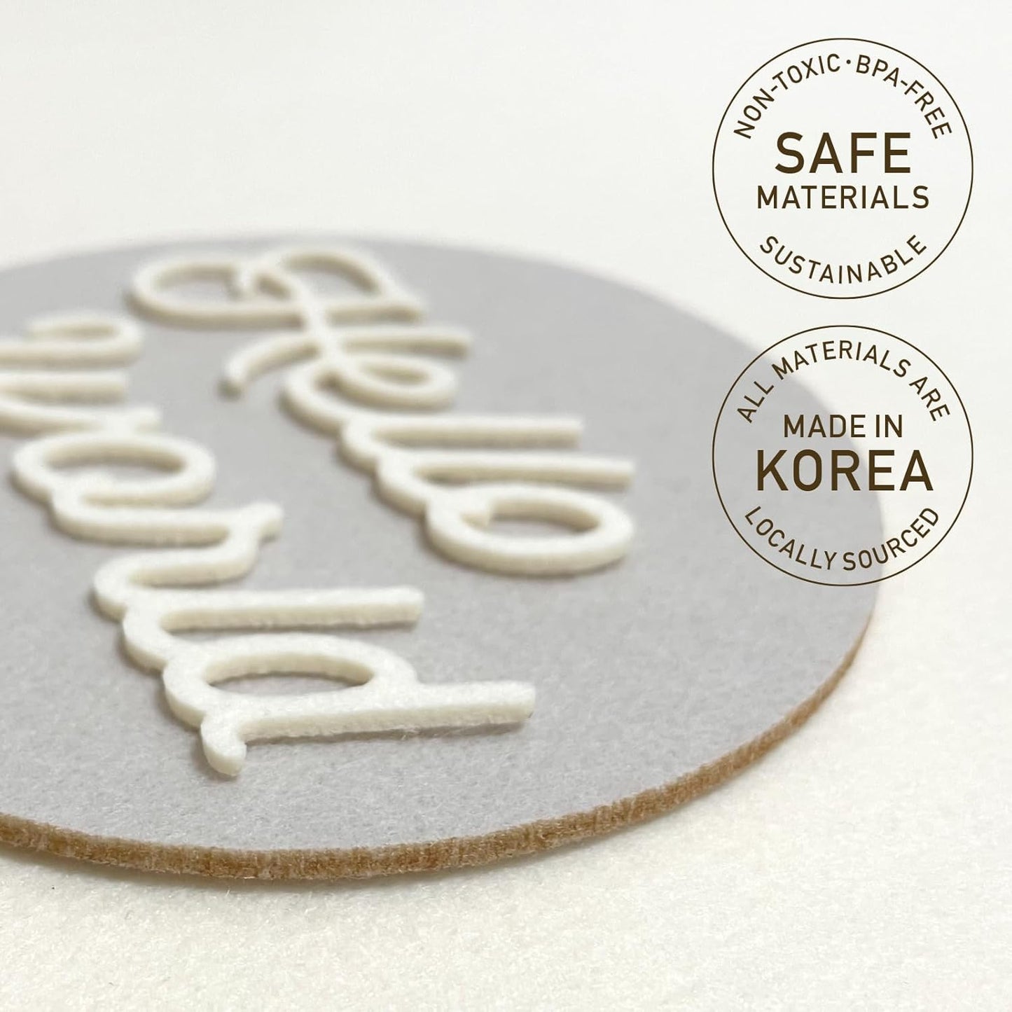 Felt Speech Bubble Baby Monthly Milestone Signs, First Year Baby Photo Prop | Birth Announcement, Growth Tracking, Gender Neutral Baby Shower Newborn Gift, Baby Keepsake (Pastel)