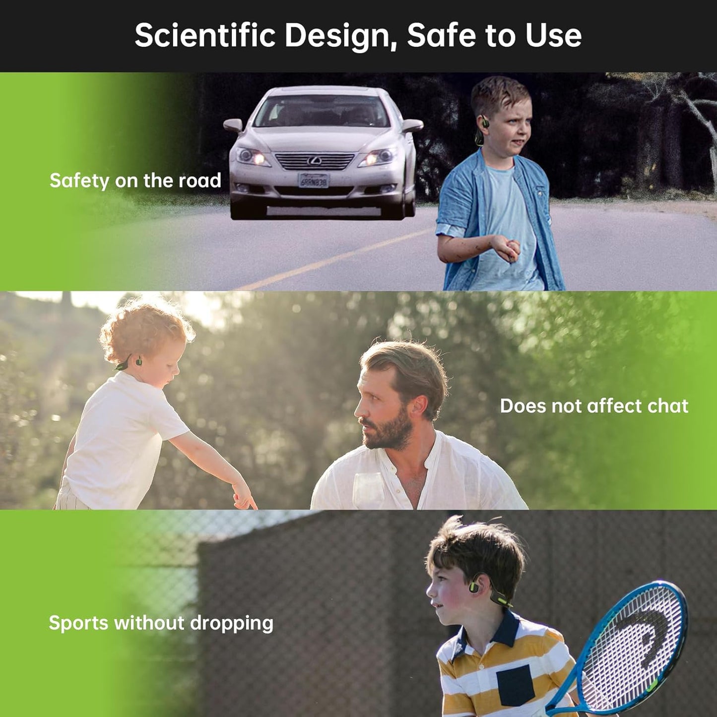 LOBKIN Kids Headphones Open Ear,Bluetooth 5.3 Air Conduction Wireless Lightweight Kids Earbuds IPX5 Waterproof with Microphone for School,Home and Outdoor Activities Gifts for Boys Girls