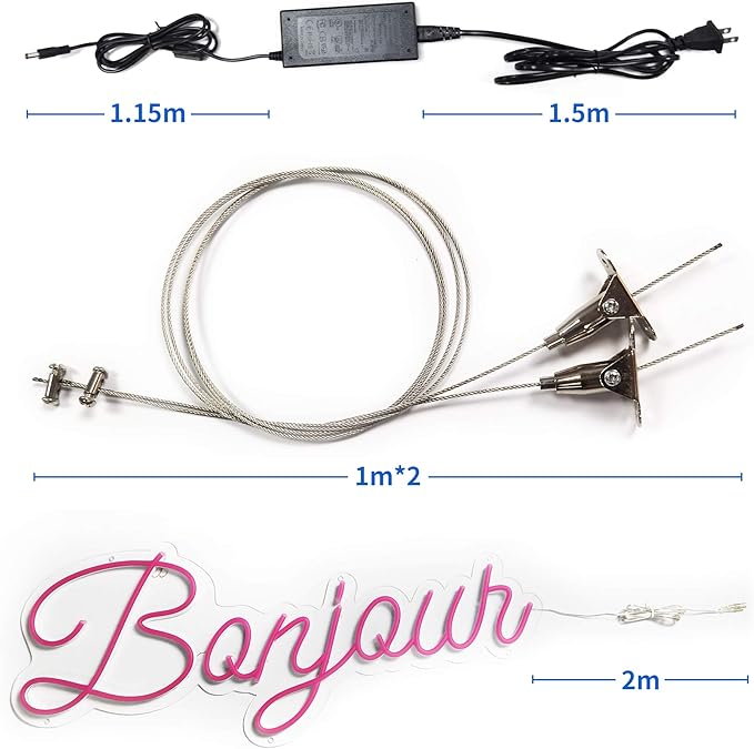 SELICOR Personalized Neon Signs Led Neon Signs Light for Bedroom Wedding Birthday Party Home Décor Custom Neon Sign Bar Store Logo Neon Sign (Optional 10" to 60")