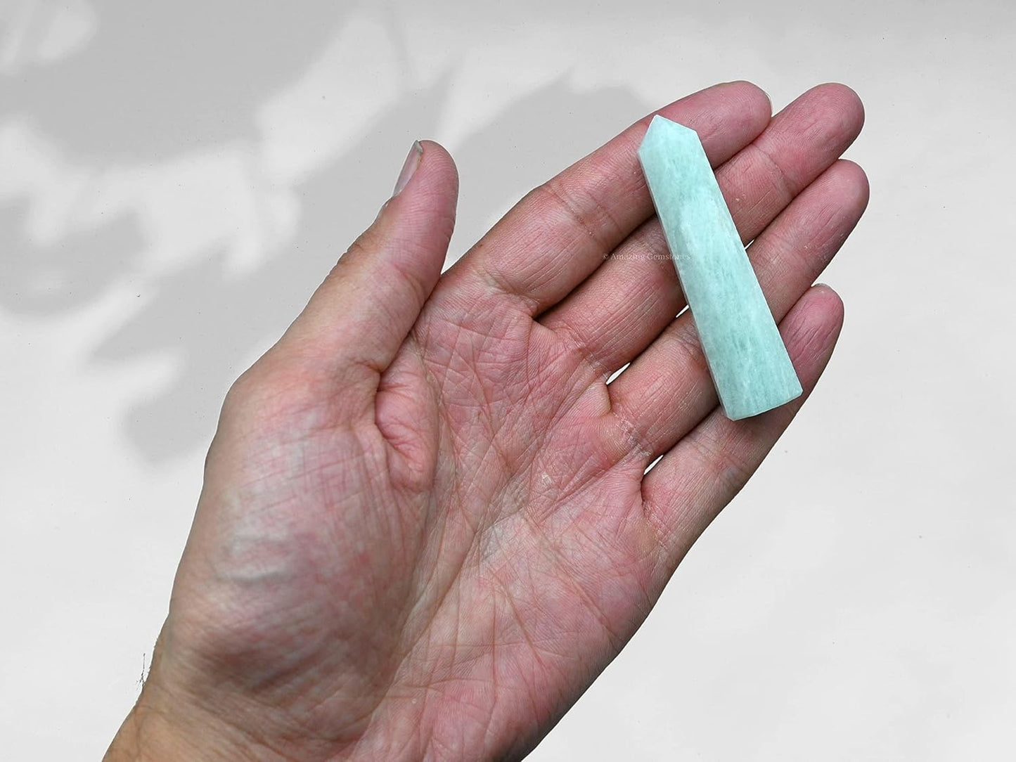 Amazing Gemstone Amazonite Crystal Towers ~ Natural Healing Crystal Point Obelisk for Reiki Healing and Crystal Grid (3- Inch)