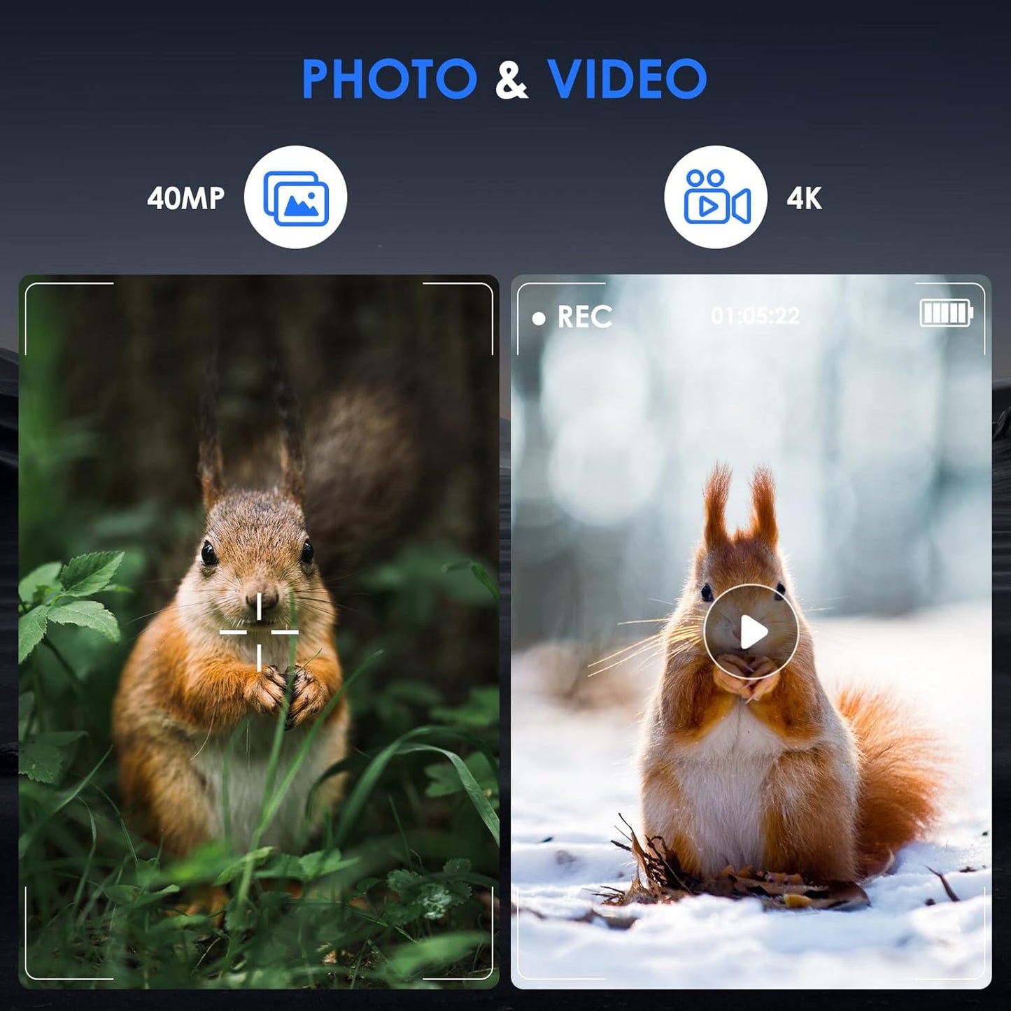 Night Vision Goggles,Compact Night Vision Binoculars,32GB Card Included, Photo/Video Capture,Outdoor tools for Education, Wildlife Watching,Gifts for Boy, Gifts for Men, Gifts for Father (Pearl Black)