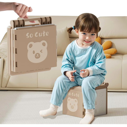 Travel Potty for Toddler with 3 Rolls Liners, 20 Pcs Absorbent Pads, Foldable Car Potty for Toddlers, Portable Potty Seat for Toddler Travel, Portable Potties for Tollder Outdoor and Camping Use