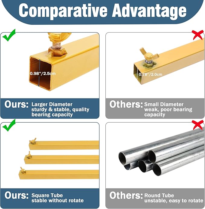 Fomcet 8FT x 8FT Backdrop Stand Heavy Duty with Base, Black Portable Adjustable Pipe and Drape Backdrop Stand Kit, Square Metal Arch Party Frame for Wedding Birthday Parties Banquet Decorations