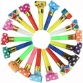 25 PCS Party Blower Blowouts Noisemakers Funny Blow Horns Colorful Birthday Blow Horns Whistles New Years Party Noisemakers Whistles Favors Noise Makers