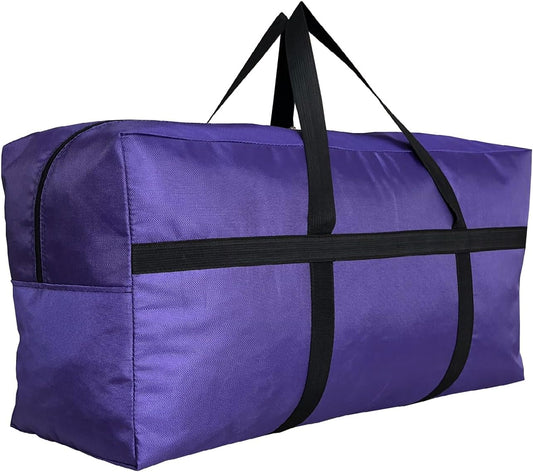 Extra Large Storage Duffle Bag with Zippers and Handles, Big Foldable Duffle Bag for Travel
