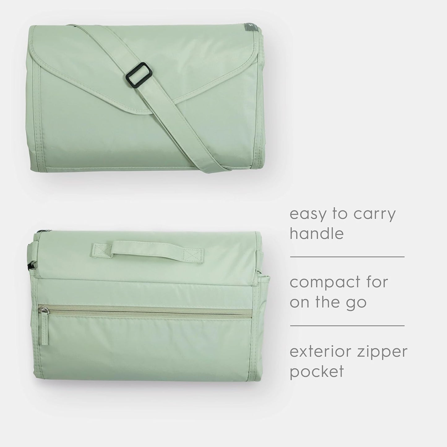 Little Unicorn 5'x7' Outdoor Family Picnic & Beach Blanket | Durable & Water-Resistant Fabric | Compact Fold & Easily Wipes Clean | Zipper Pocket (Woodland Mushroom)