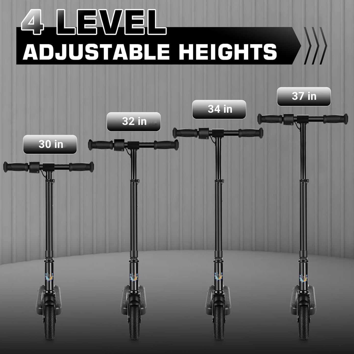 Caroma Electric Scooter for Kids Ages 6-12,150W/180WMotor,10 MPH Max Speed & 7 Miles,Colorful Lights,Adjustable Height & Speed,LED Display,Foldable Kids Electric Scooter 132 Lbs Max Load,Idea Gift