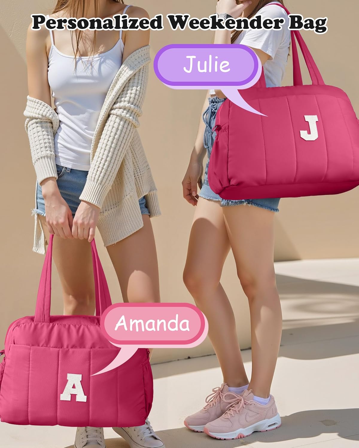 Dance Bag, Kid Weekender Bags，Teen Girl Gifts-Overnight Bag with Wet Pocket，Lightweight Travel Tote Personalized Cheer Bags with Makeup Pouch