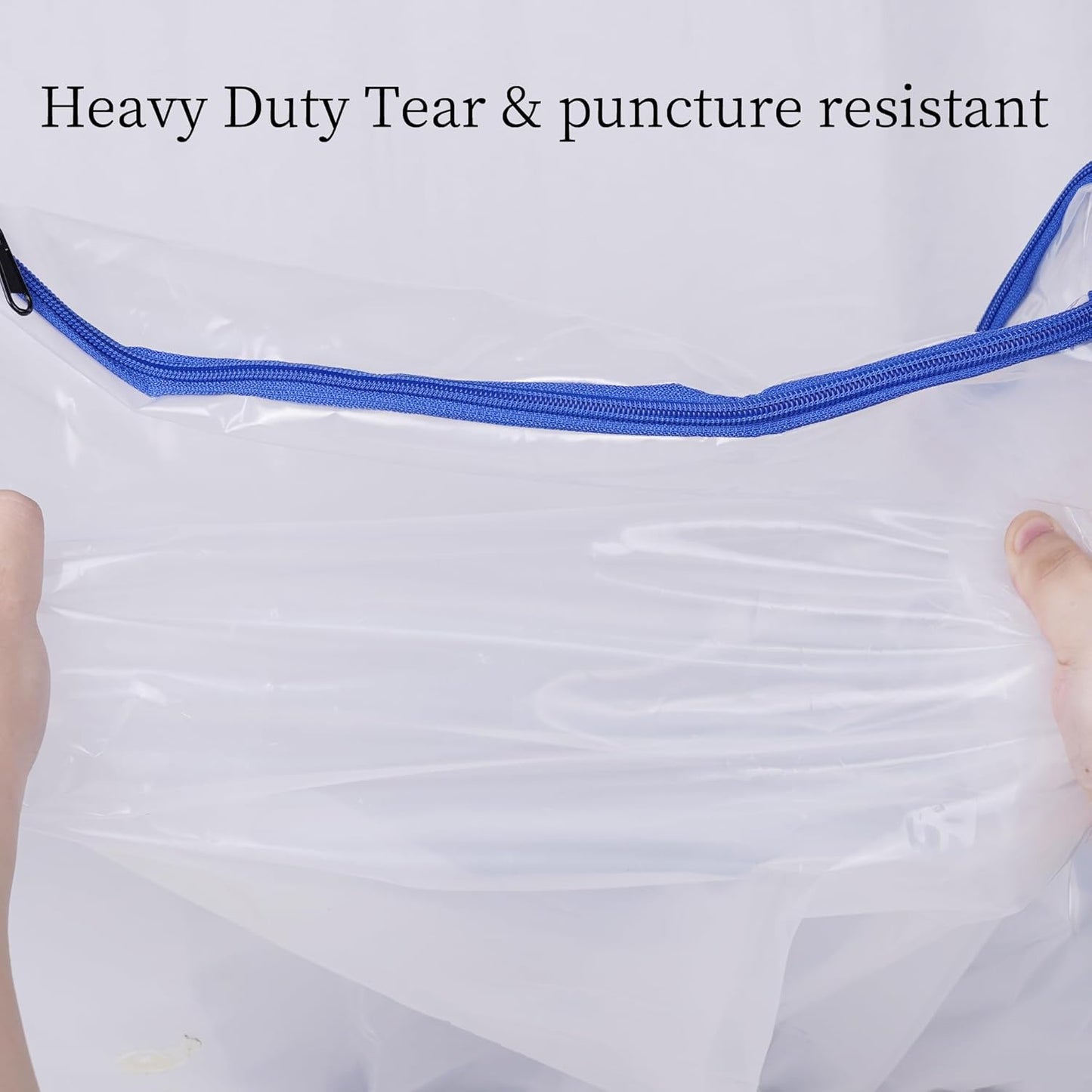 2 Pack Full Mattress Bags for Moving and Storage-5 Mil Zipper Plastic Waterproof Mattress Storage Bags