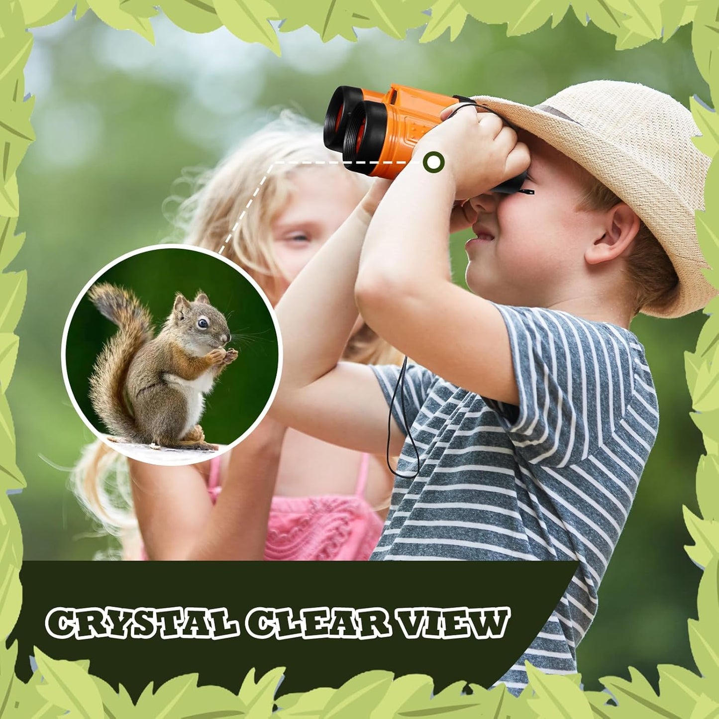 Libima 24 Pcs Binoculars for Kids Educational Compact Kids Binoculars with Neck String Toddler Telescope for Boys Girls Learning Bird Watching Camping Hiking Travel Safaris Birthday Gifts(Orange)