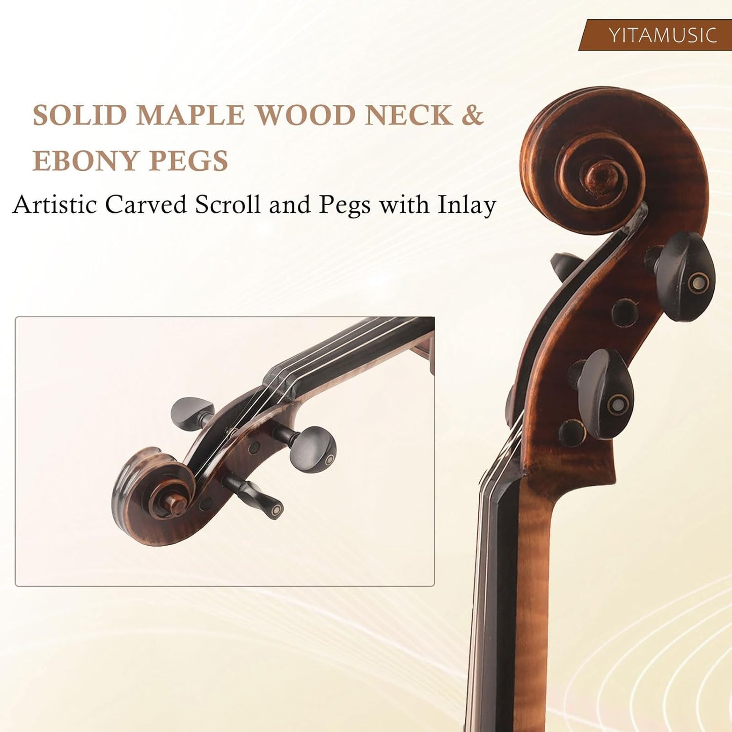 MV5000 Strad 4/4 Full size violin, Dark oil varnish, Handcrafted,Traditional craftsmanship .For advanced or Orchestra players, with Case,Bow,Shoulder Rest