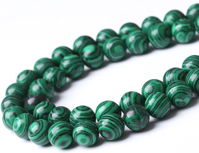 Turquoise Stone Beads Gemstone Round Crystal Energy Jade Beads Stone Beads for Jewelry Making DIY Bracelet Necklace Jewelry Making 1 Strand 15.5inch 31PCS 12MM