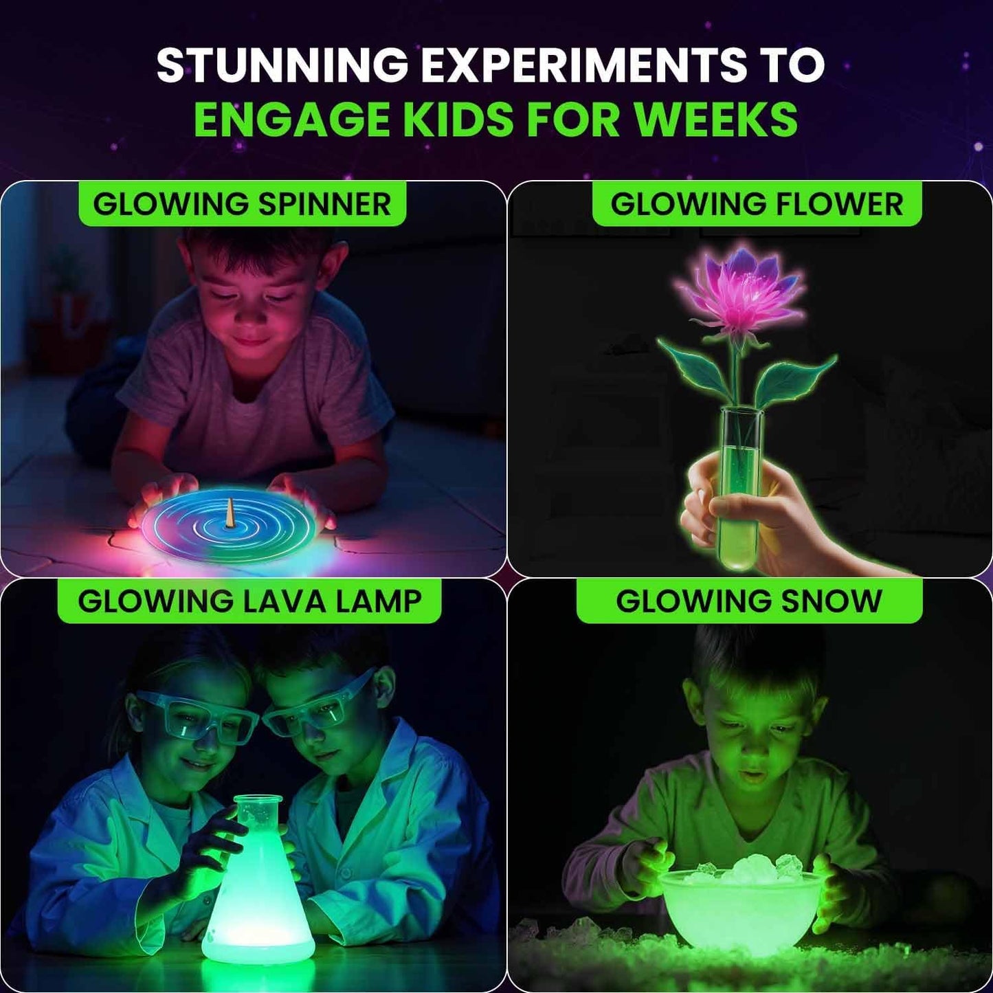 Smartivity Glow Magic Science Kit for Kids Ages 6-7-8-9-10-11-12 Years | 20 Amazing Science Experiments I Birthday Gifts for Boys & Girls | STEM Kit Toy for 6-12 Years Old