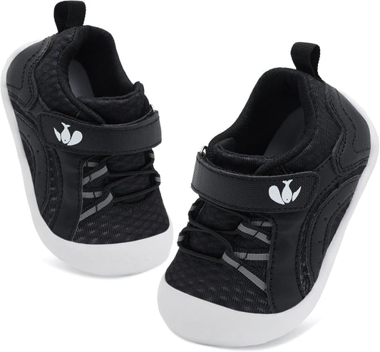 FEETCITY Wide Baby Shoes Boys Girls Baby Barefoot Shoes Breathable Infant Walking Shoe Crib Sock Shoe Toddler Sneakers Flexible