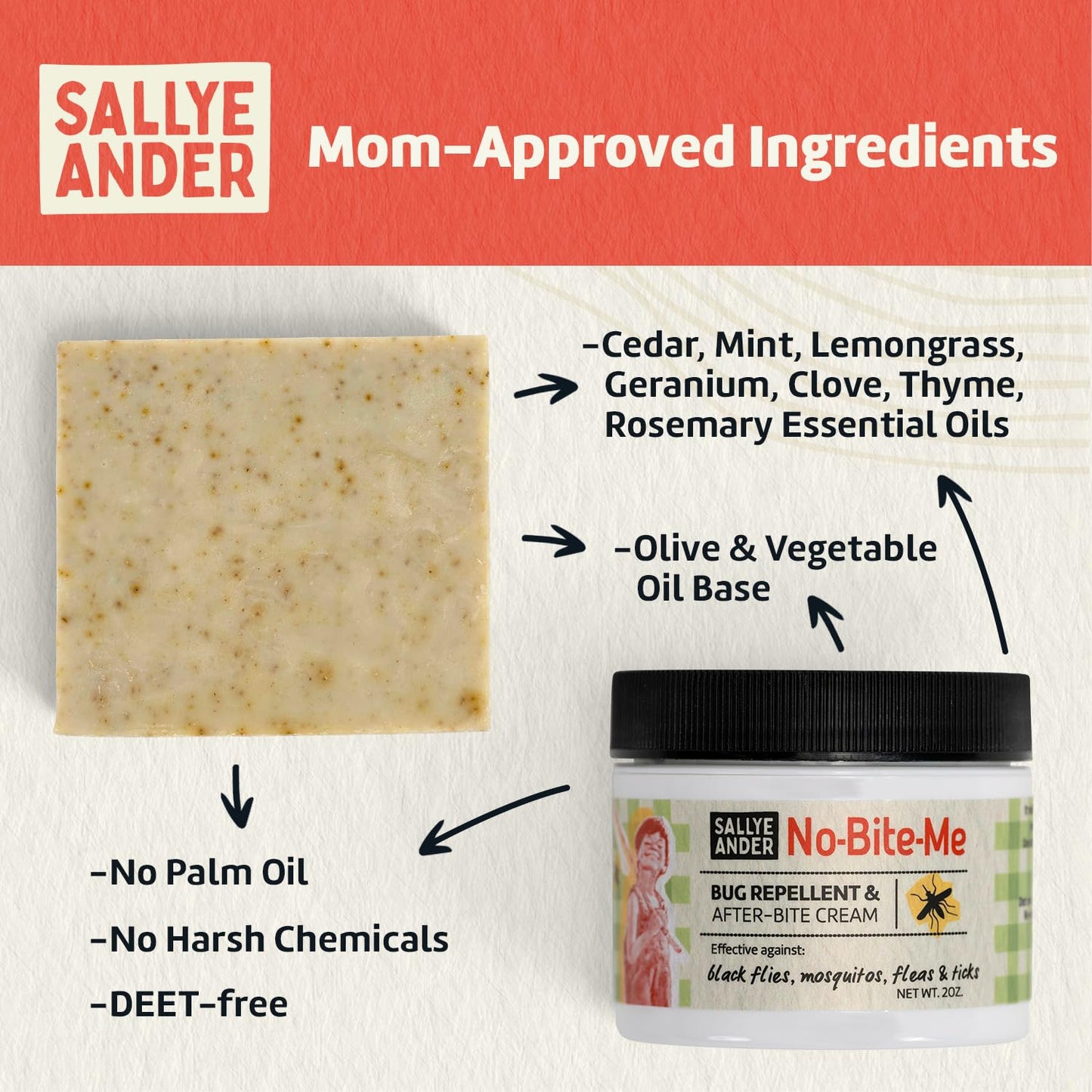 SALLYEANDER No Bite Me! Cream & Soap Set