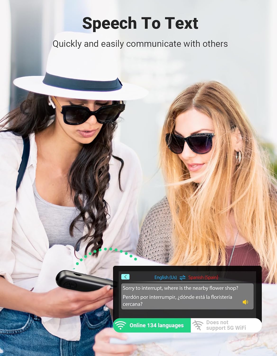 SVANTTO S2 Reader Translator Pen Scanner, Text to Speech Device for Dyslexia, OCR Digital Highlighter Pen, Exam, Bluetooth Langage Translator, No Monthly Fee（Black）