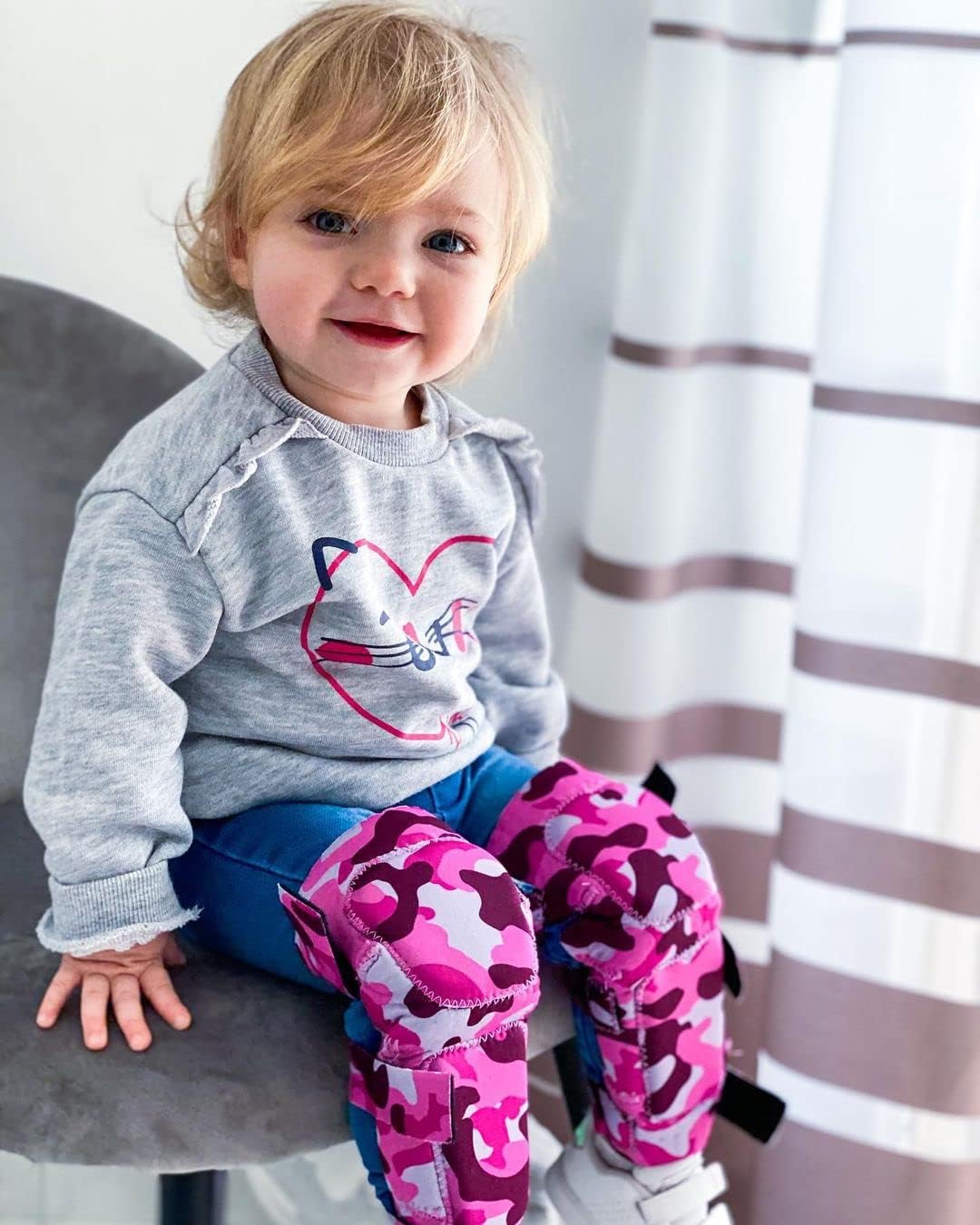 Soft-Style Kids Knee and Elbow Pads with Bike Gloves, Flexible Impact-Resistant Gear for Ages 2-11, Designed for Balance Bikes, Roller-Skating, and Skateboarding