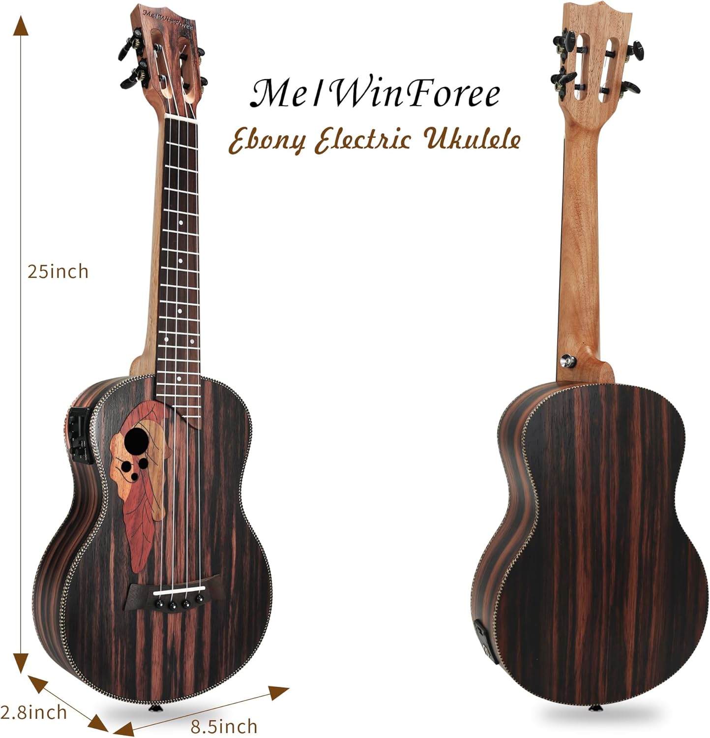 26-Inch Electric Ukulele Beginner Bundle – Left-Handed Friendly with Amp, Gig Bag, and Accessories