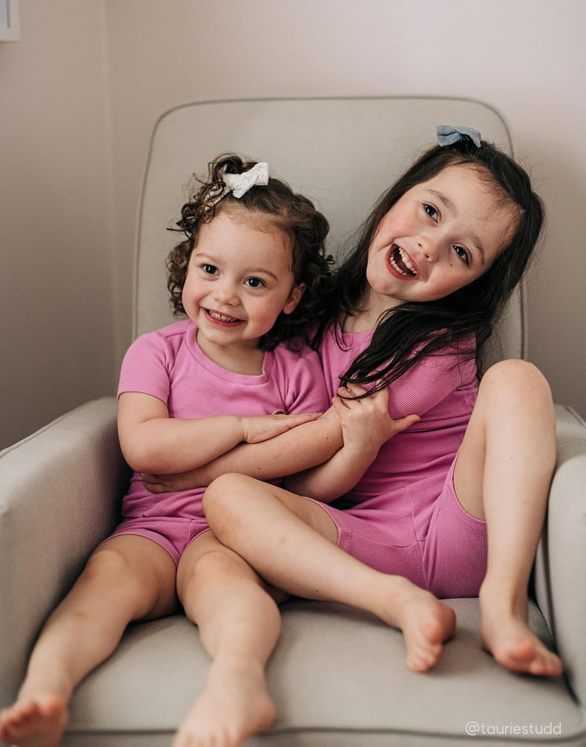 moimoln Pajamas Set 6M-5Y Solid Ribbed Unisex Baby & Toddler, Soft Viscose, Snug-Fit, Everyday Sleepwear