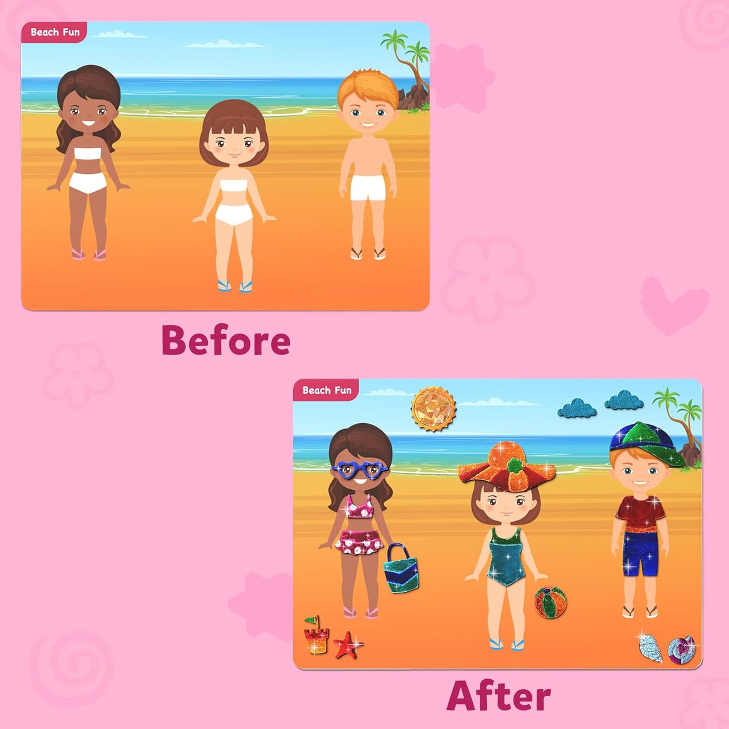 Skillmatics Foil Fun - Dress Up, No Mess Art for Kids, Craft Kits & Supplies, DIY Creative Activity, Travel Toys, Gifts for Girls & Boys Ages 4, 5, 6, 7, 8, 9, Travel Toys