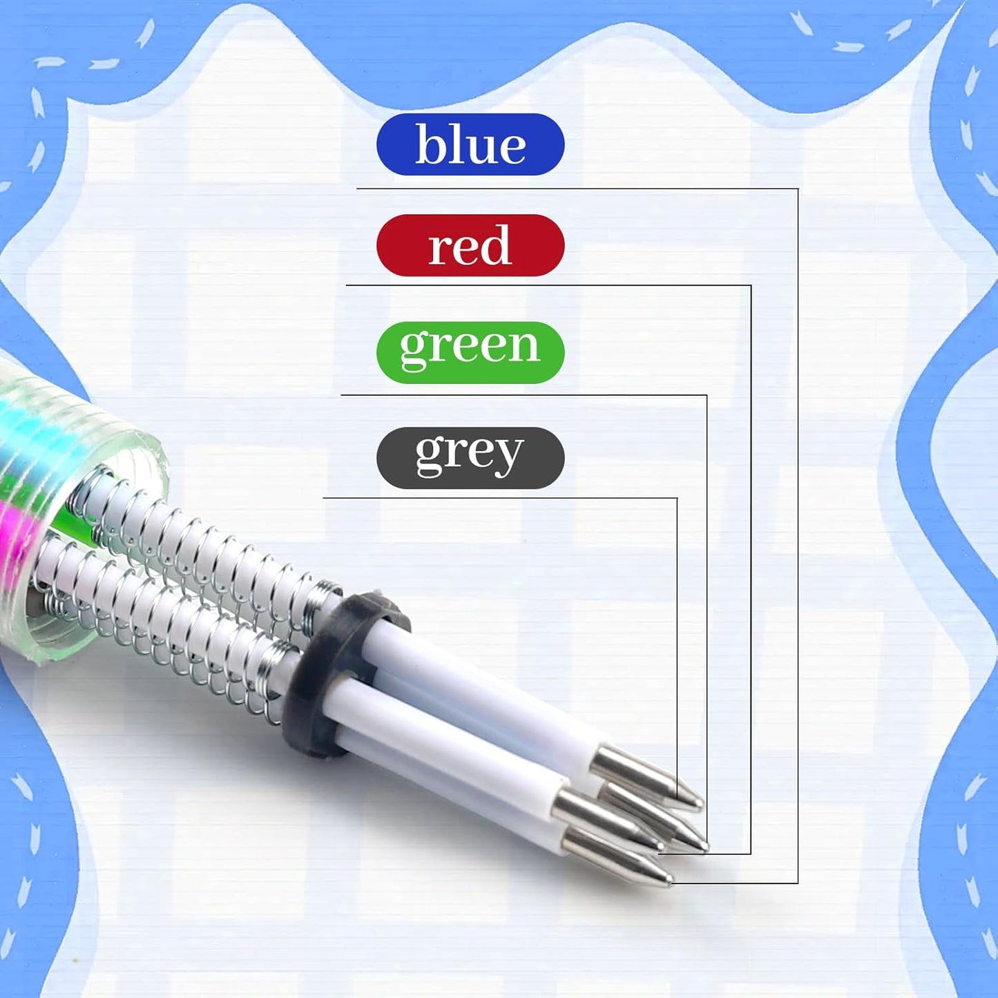 50Pcs Mini Multicolor Pens in One 4-in-1 Cute Pens Bulk for Kids, Ballpoint Pen for Birthdays and Children's Parties, Fun Pen Gifts Assorted Ink Kawaii Pen