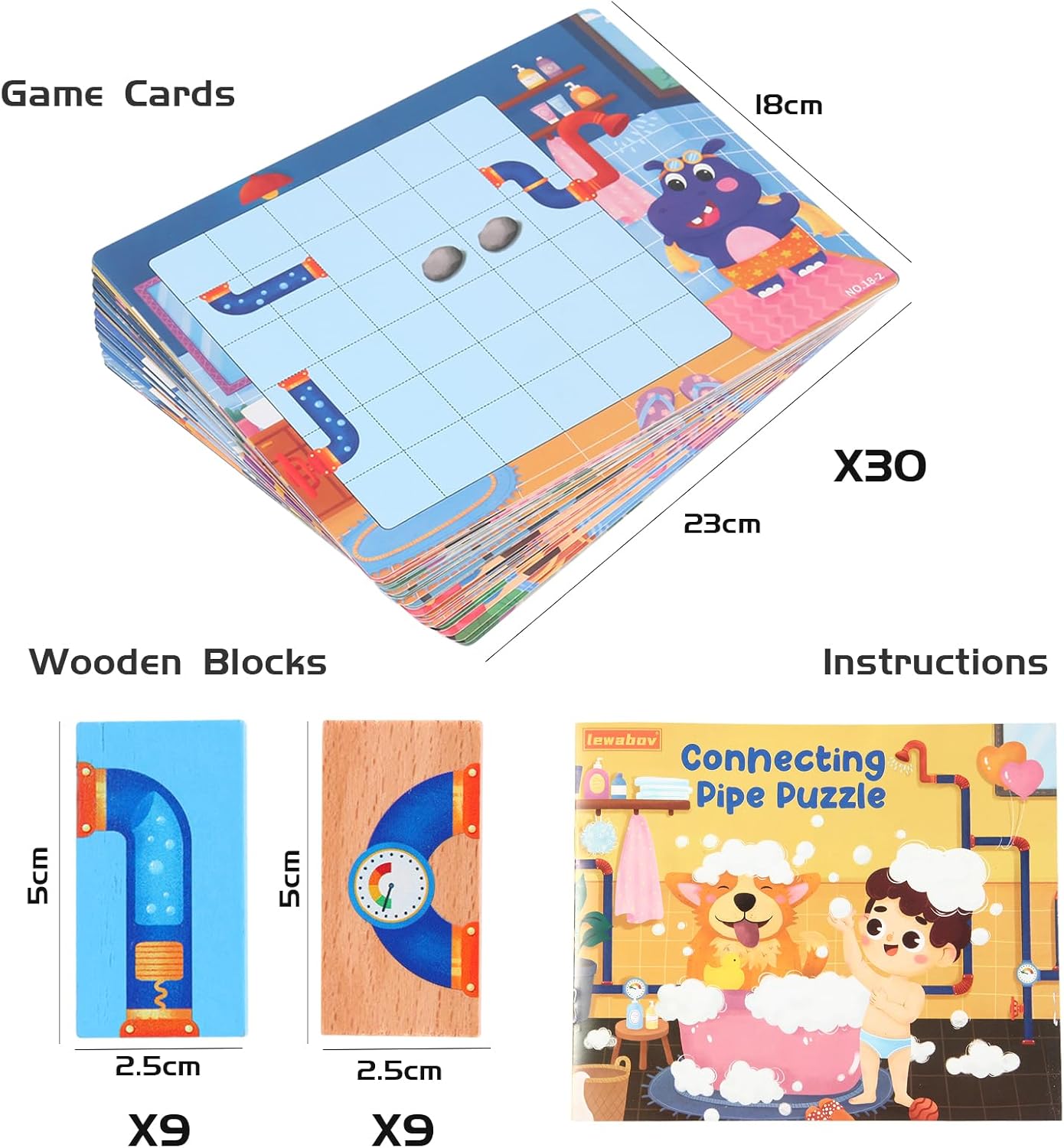 Logical Puzzle,Sequence Matching Game,with Game Cards（30 Scenes）,Classic Path Planning Game,STEM Educational Toys,Family Game,Logic Labyrinth Games for Adults and Kids(2 Puzzles).