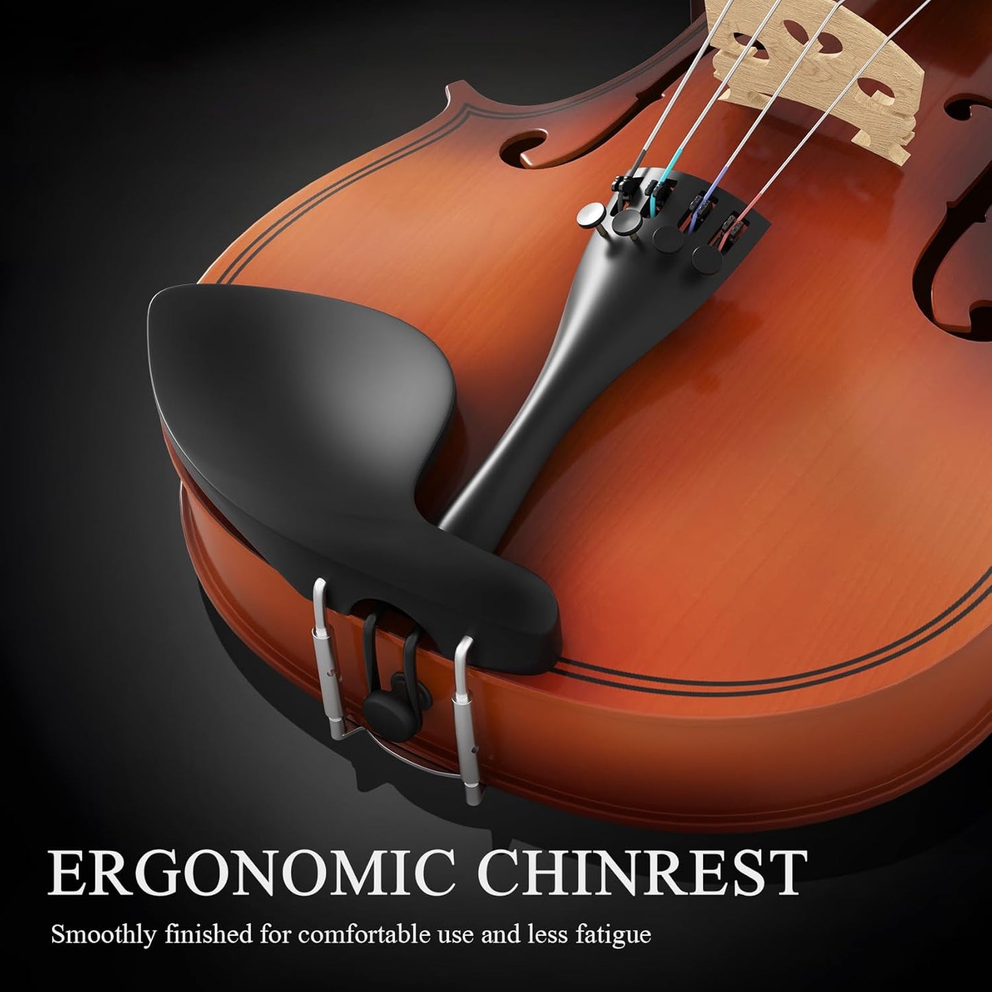 16 inch Acoustic Viola Kit for Adults,Students,Beginners,Complete Viola Instrument Set with Portable Case, Bow, Rosin (Brown)