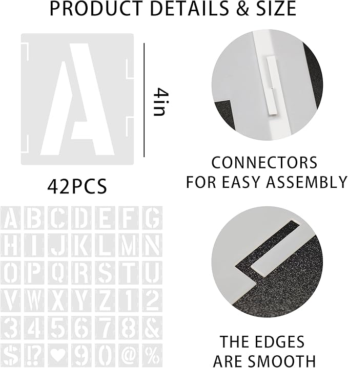 40 PCS DIY Burlap Banner with 42 PCS Letter Stencil Kit For Birthday Personalized Burlap Banner Set For Party