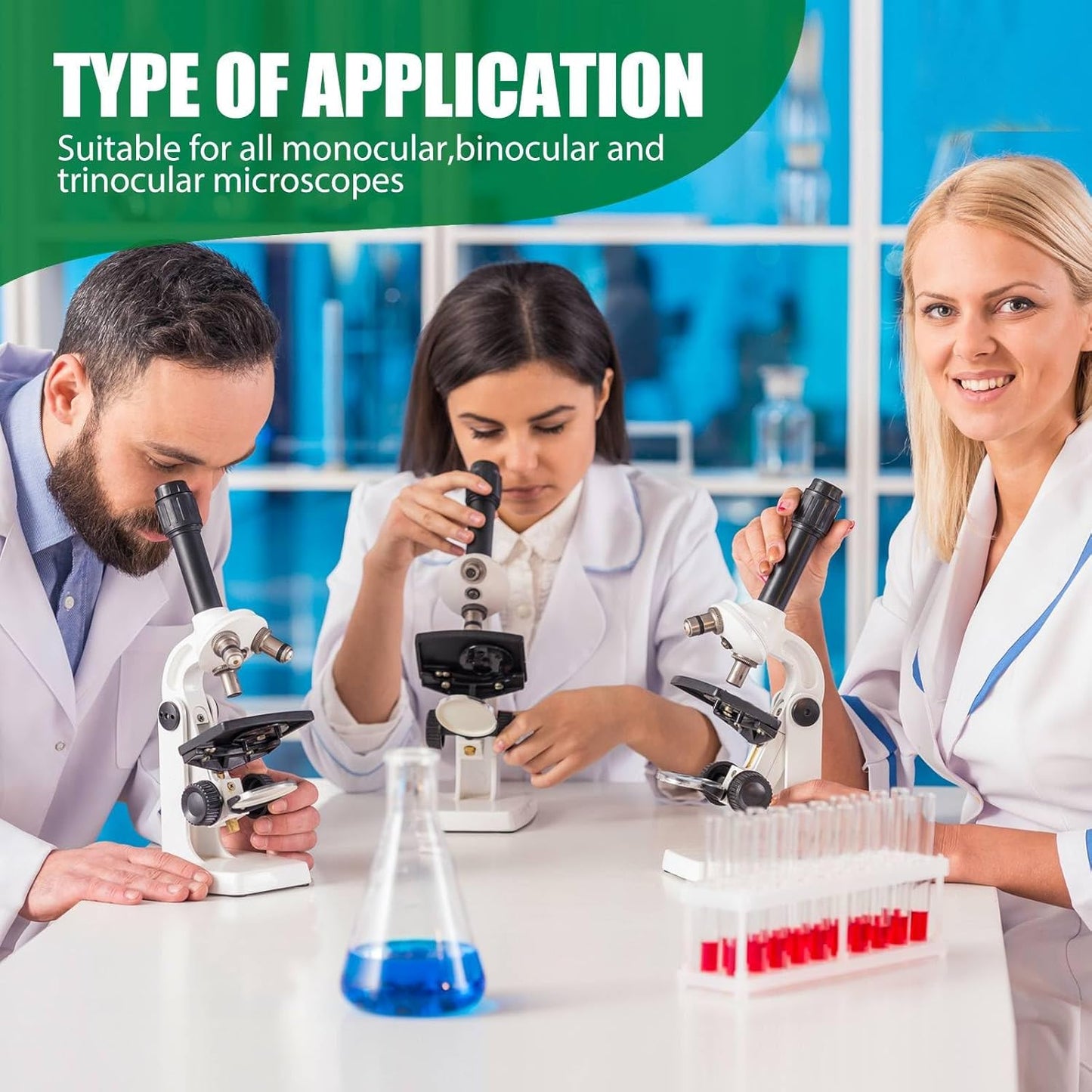 Microscope Slides, Pre-Cleaned Ultra-Clear Blank Microscope Slides and Covers – 50 Slides, 100 Coverslips, 45° Ground Edged Optical Glass Slides for Microscope, Perfect for Classroom & Lab Use