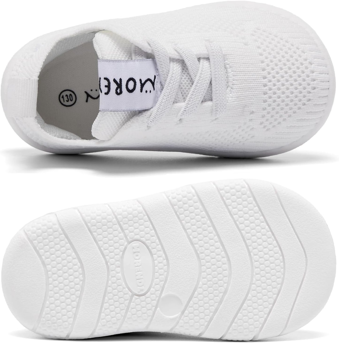 MORENDL Toddler Shoes Baby Walking Sock Shoes Infant Sneakers 0-4 Years Boy Girl Barefoot Tennis Shoe Non-Slip Brethable