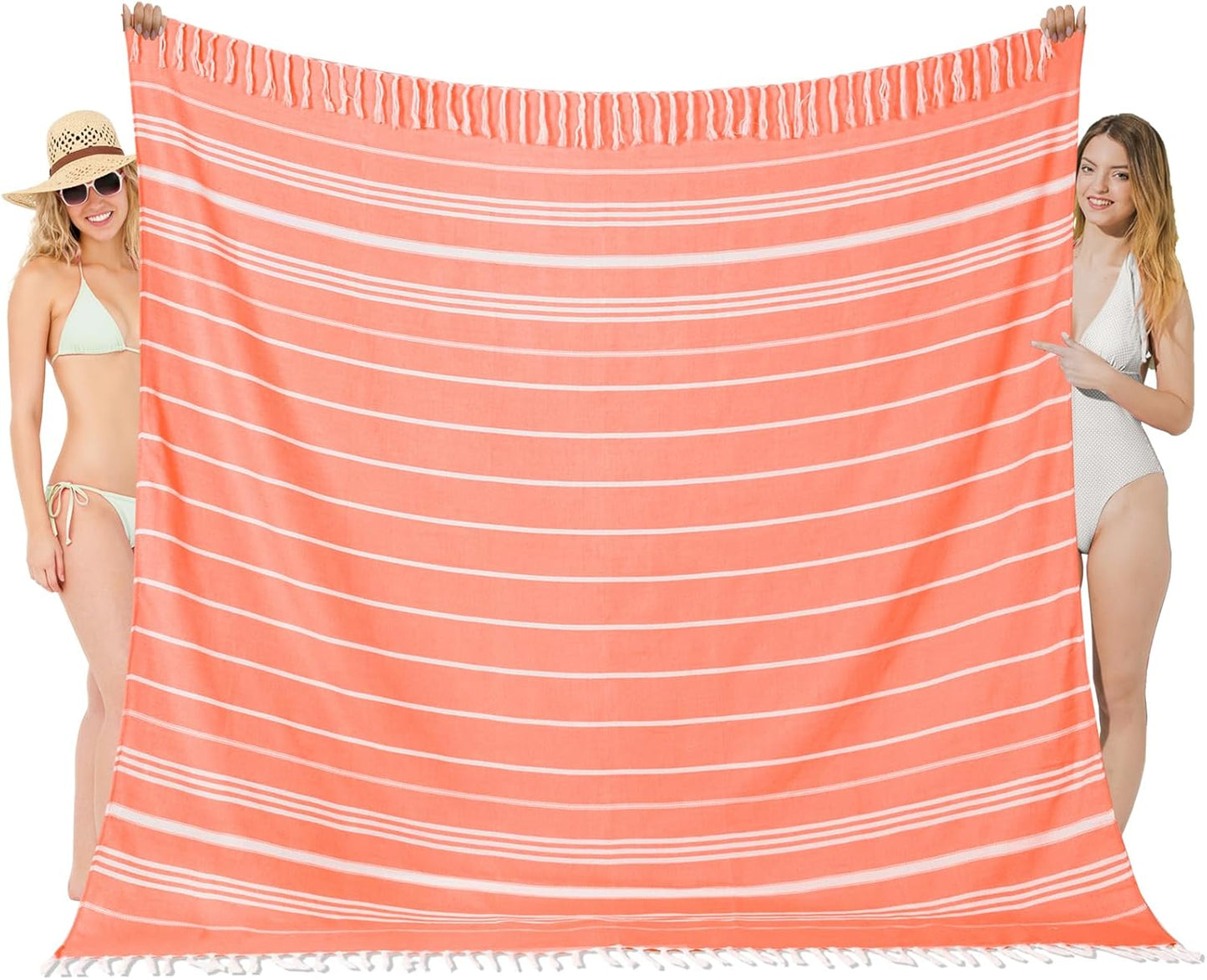 Oversized Turkish Beach Towel Blanket XXL Cotton Sandproof Towels Boho Woven Extra Large Big Sand Free Giant Throw Thick Blankets Huge Quilt XL Picnic Camping Necessities Cloud For Adult Gifts