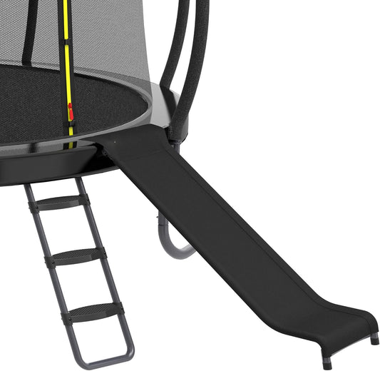 Universal Trampoline Ladder Slide kit, 3 Steps Wide Step for Trampoline, Trampoline Accessories Slide with Buffer Section for Children Kids