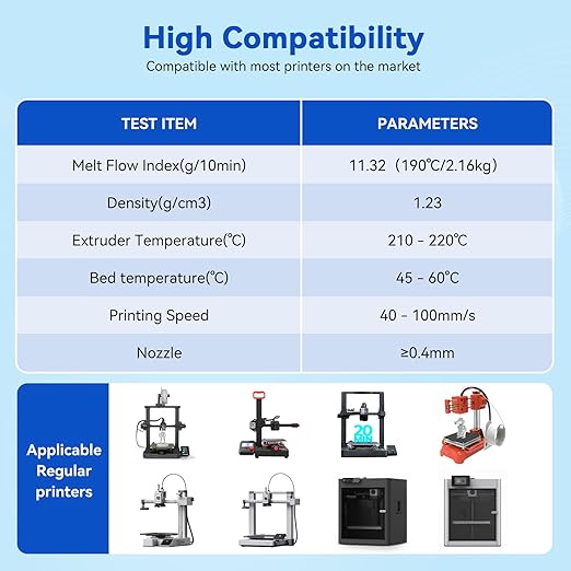 Silk PLA Filament 1.75mm Blue Silver Dual Color PLA 3D Printer Filament 2 in 1 Coextrusion 1KG Spool(2.2lbs) 3D Printing Filament Dimensional Accuracy +/- 0.03mm Fits for Most FDM 3D Printers