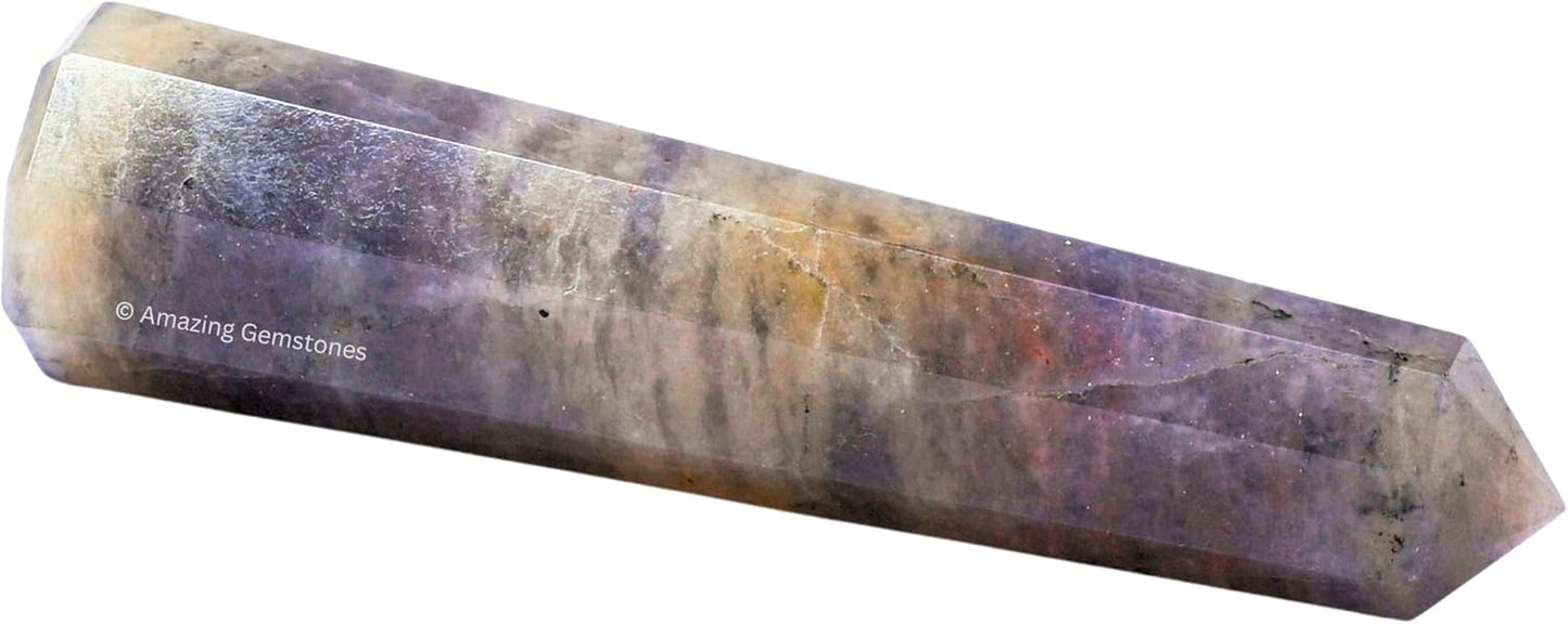 Amazing Gemstone Iolite Crystal Towers - Natural Healing Crystal Point Obelisk for Reiki Healing and Crystal Grid (3 Inch)