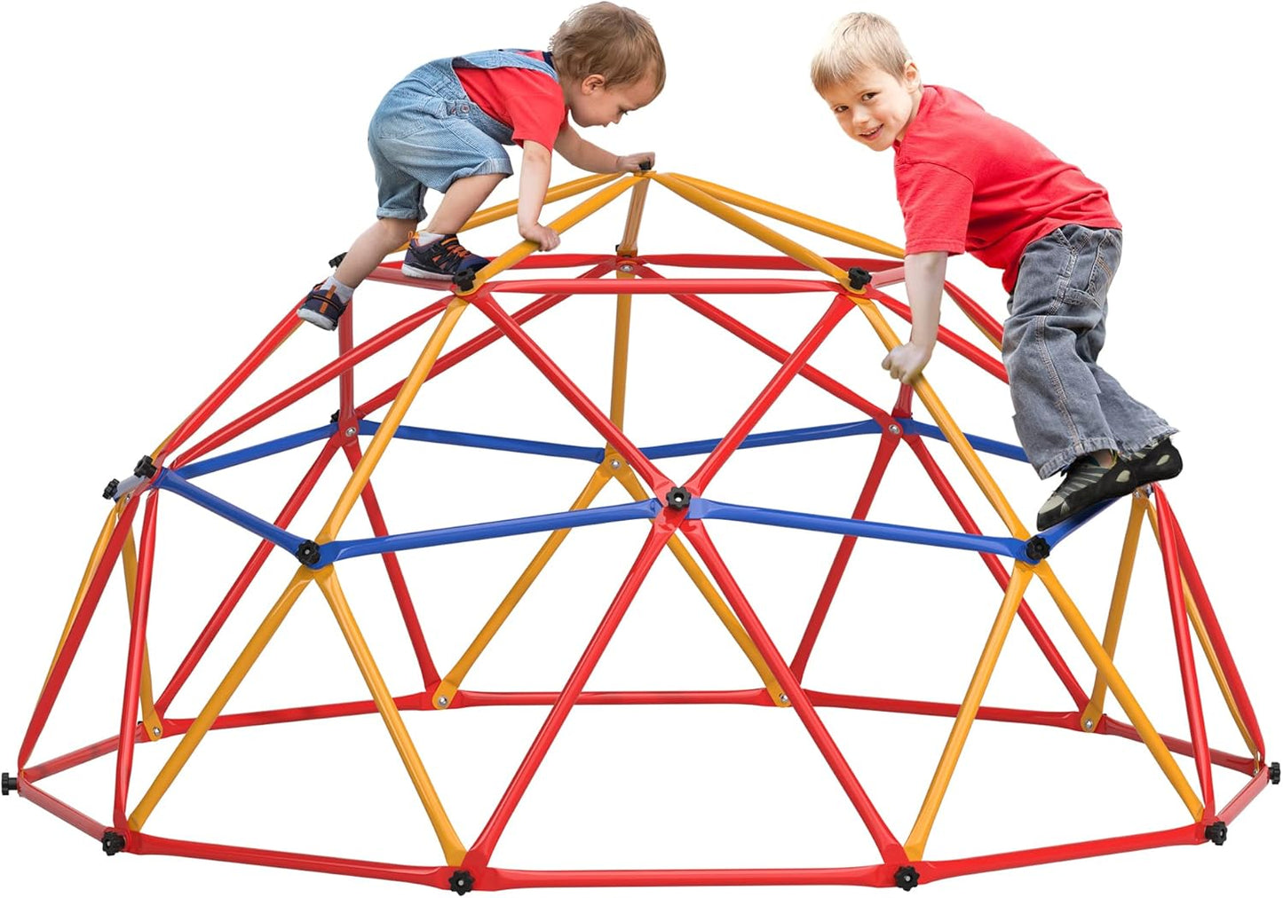 Climbing Dome, Outdoor Toddler Jungle Gym, 7 Ft Climbing Toys for Kids 3-8, Geometric Dome Climber Jungle Gym for Backyard, Outside Climb Dome for Kids Climber