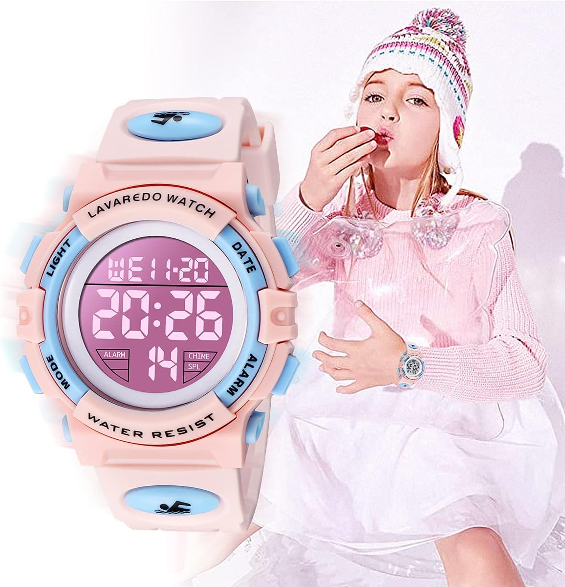 Kids Watch,Boys Watch for 3-15 Year Old Boys,Digital Sport Outdoor Multifunctional Chronograph LED 50 M Waterproof Alarm Calendar Analog Watch for Children with Silicone Band,Kids Gift