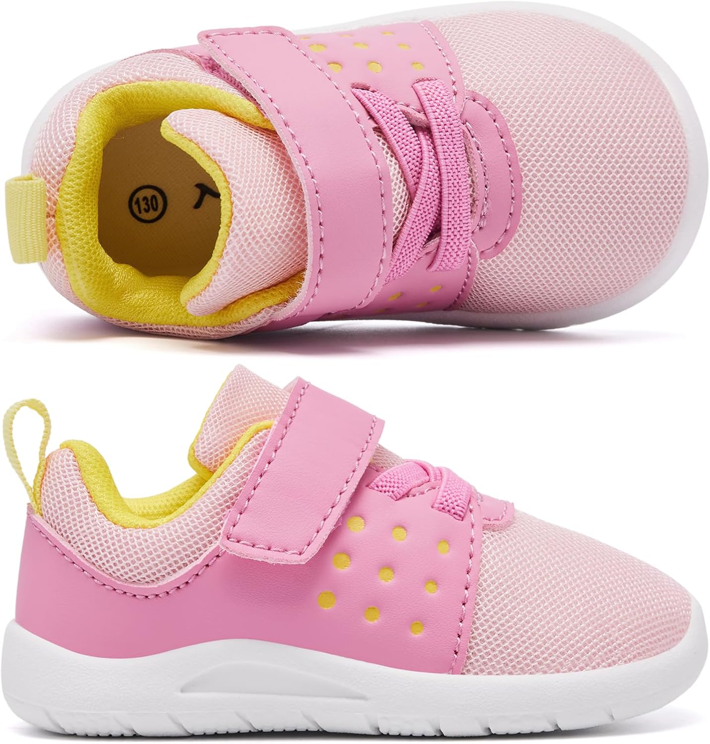 MORENDL Toddler Baby Shoes 0-4 Years Boy Girl Lightweight Breathable Non-Slip Sports Sneakers Running Walking Tennis Barefoot Shoes