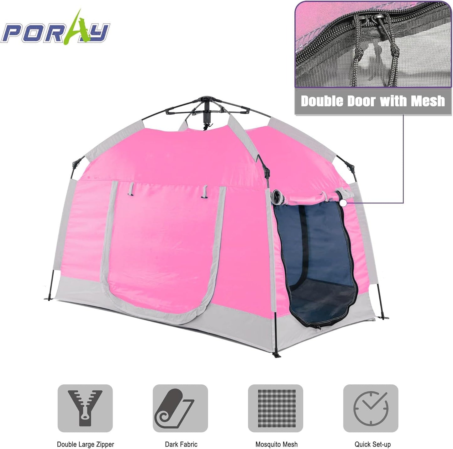 Kids Play Tent-Portable Playhouse Children House -Easy Set up Indoor Outdoor with Carry Bag for Kids-Light Strip Design for Night use -Space for Children and Parents-Birthday