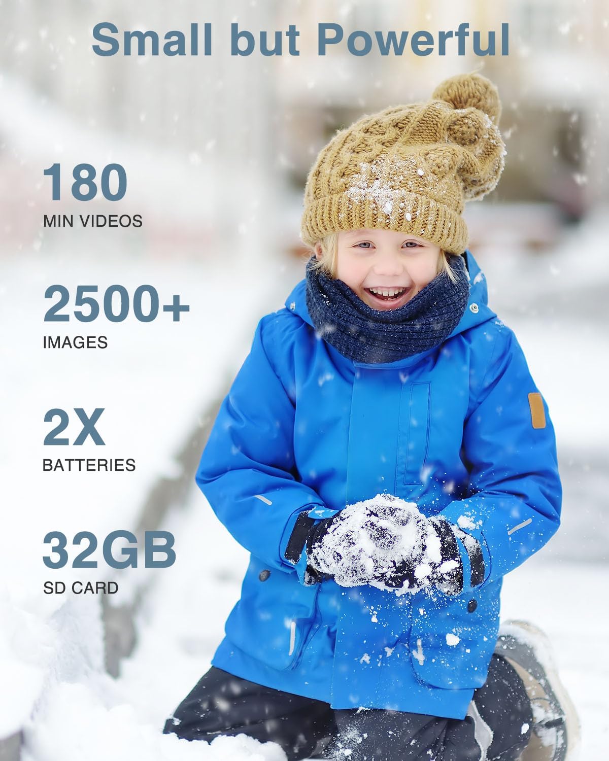 Digital Camera, FHD 1080P Point and Shoot Camera with 16X Zoom Anti Shake, Compact Small Portable for Boy Girls(Deep Black)