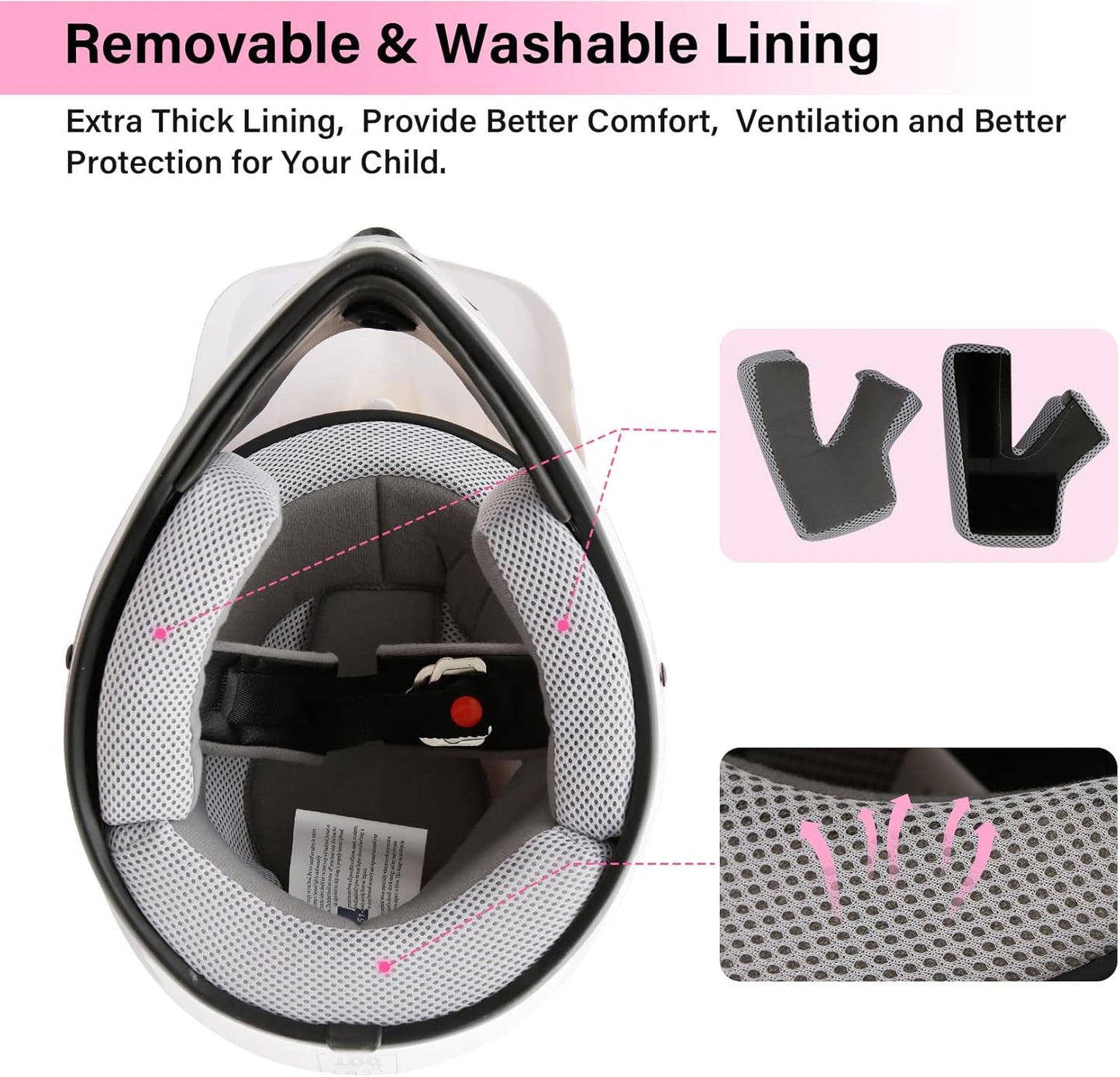 TCMT Dot Youth & Kids Motorcycle Off-Road Helmet Full Face Motocross Street Dirt Bike Mountain Bike BMX MX ATV Helmet+Goggles+Gloves New