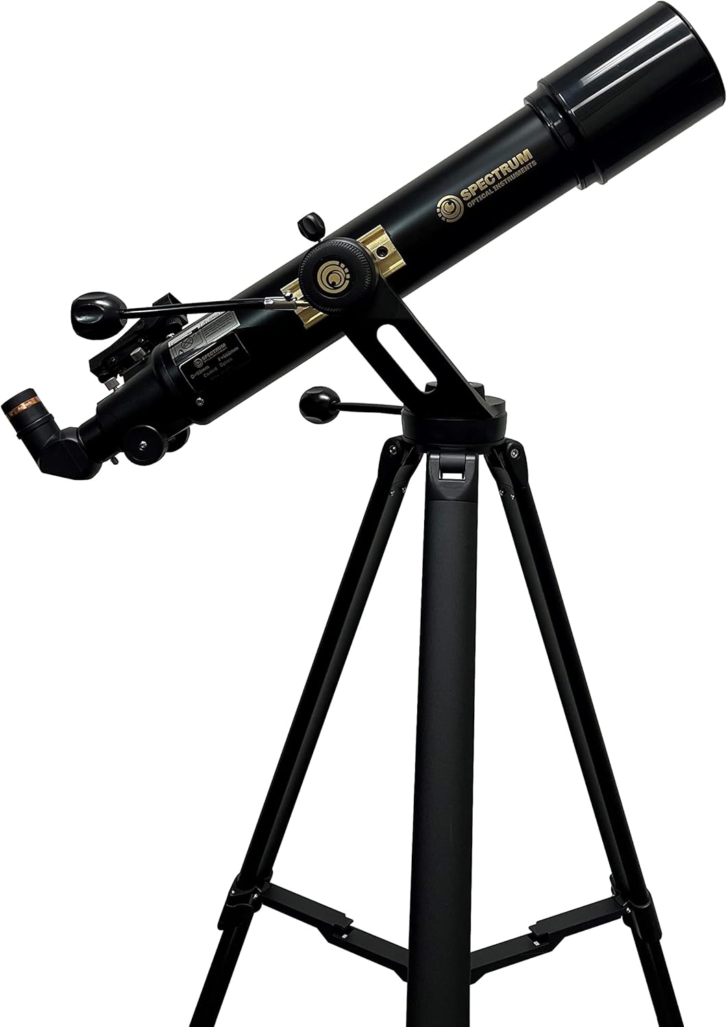 SpectrumOI TourStar Pro 90 AZ Telescope for Adults Astronomy Gifts Premium AZ Refractor Telescope 90mm 660mm Focal Lenght with Aspherical Eyepiece Phone Adapter