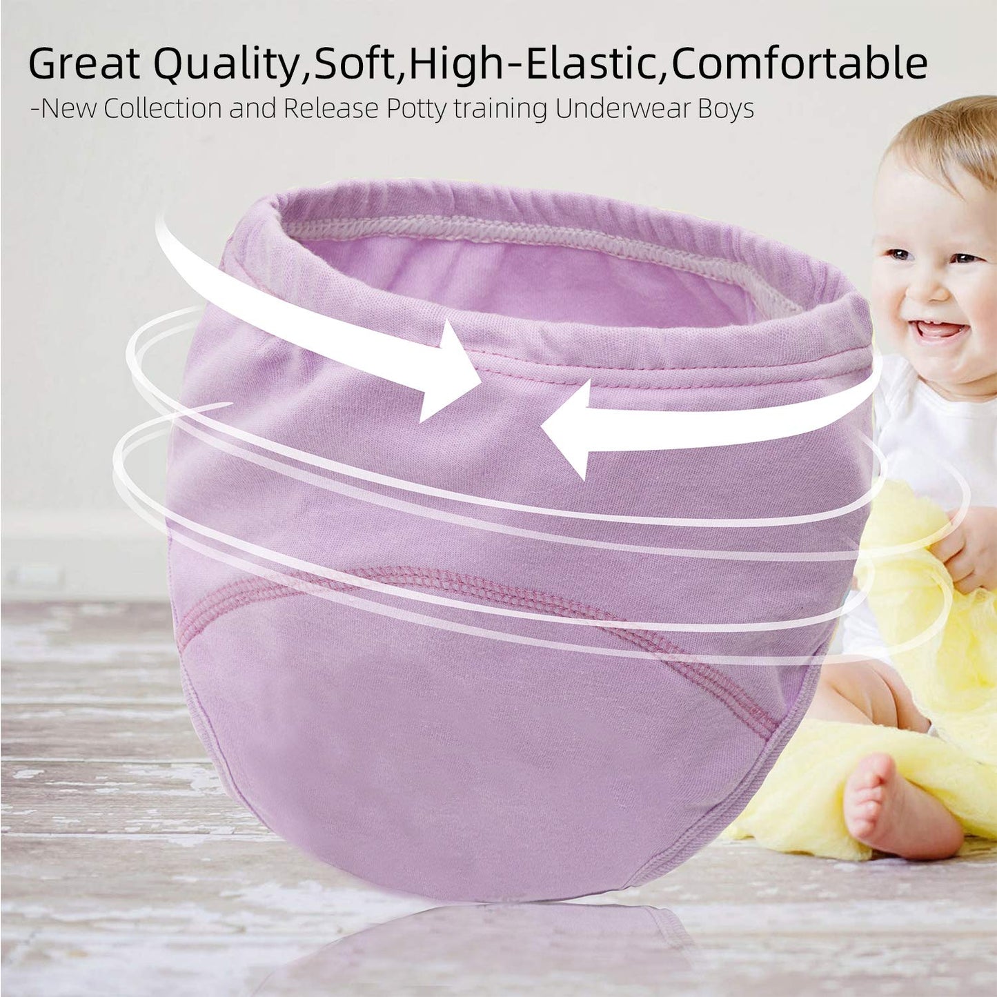 Joyo roy 1T6Pcs Training Diapers Toddler Underwear Girls Potty Training Pants Underwear For Toddler Girls Training Pants Toddler Potty Training Underwear Girls