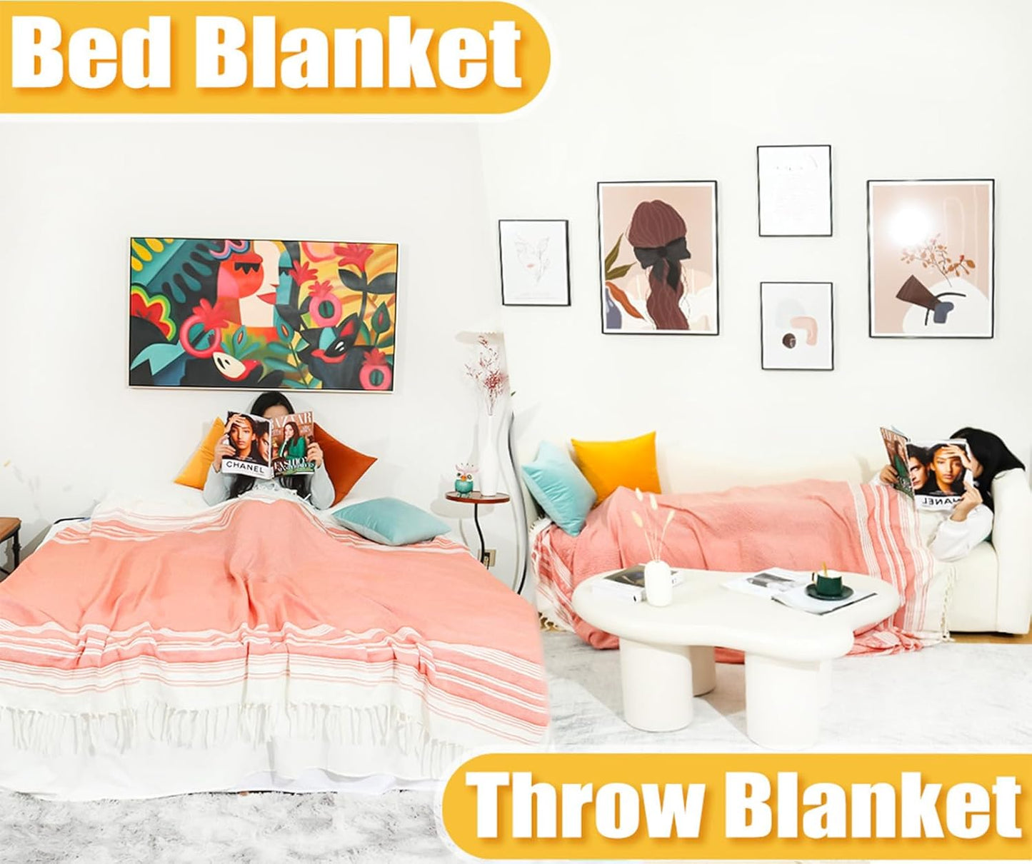 Oversized Turkish Beach Towel Blanket Cotton Giant XL Sandproof Towels Huge Linen XXL Extra Large Big Throw Quilt Blankets for Adults Cloud Travel Camping Glamping Accessories Essentials