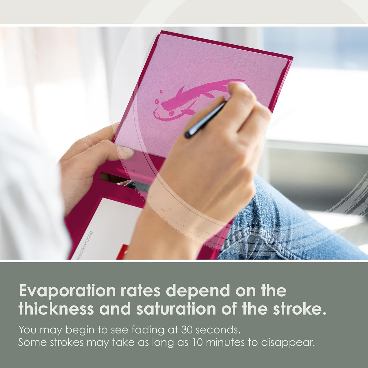 Mini Buddha Board, 5-inch x 5-inch, Pink