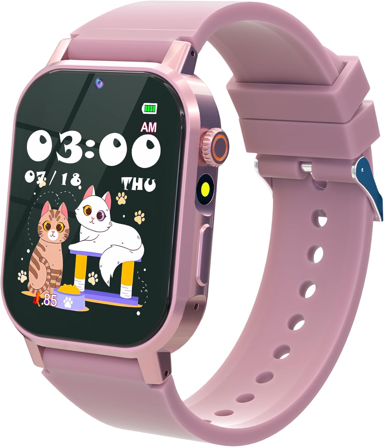 Kids Smart Watch for Girls Age 5-12, 32 Games HD Touch Screen Girls Watch with Camera Video Music Player Pedometer Flashlight 12/24 hr Gifts for 6 7 8 9 10 Year Old Girl Birthday Gift
