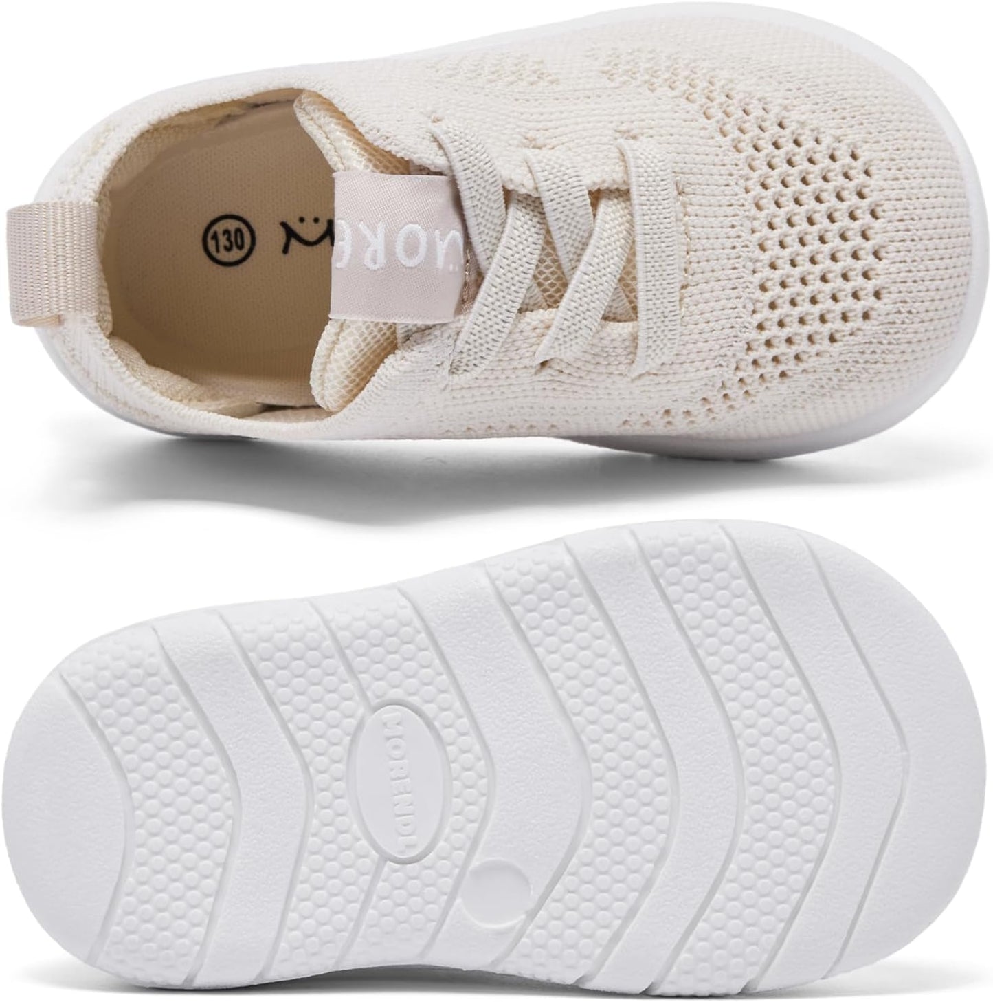 MORENDL Toddler Shoes Baby Walking Sock Shoes Infant Sneakers 0-4 Years Boy Girl Barefoot Tennis Shoe Non-Slip Brethable