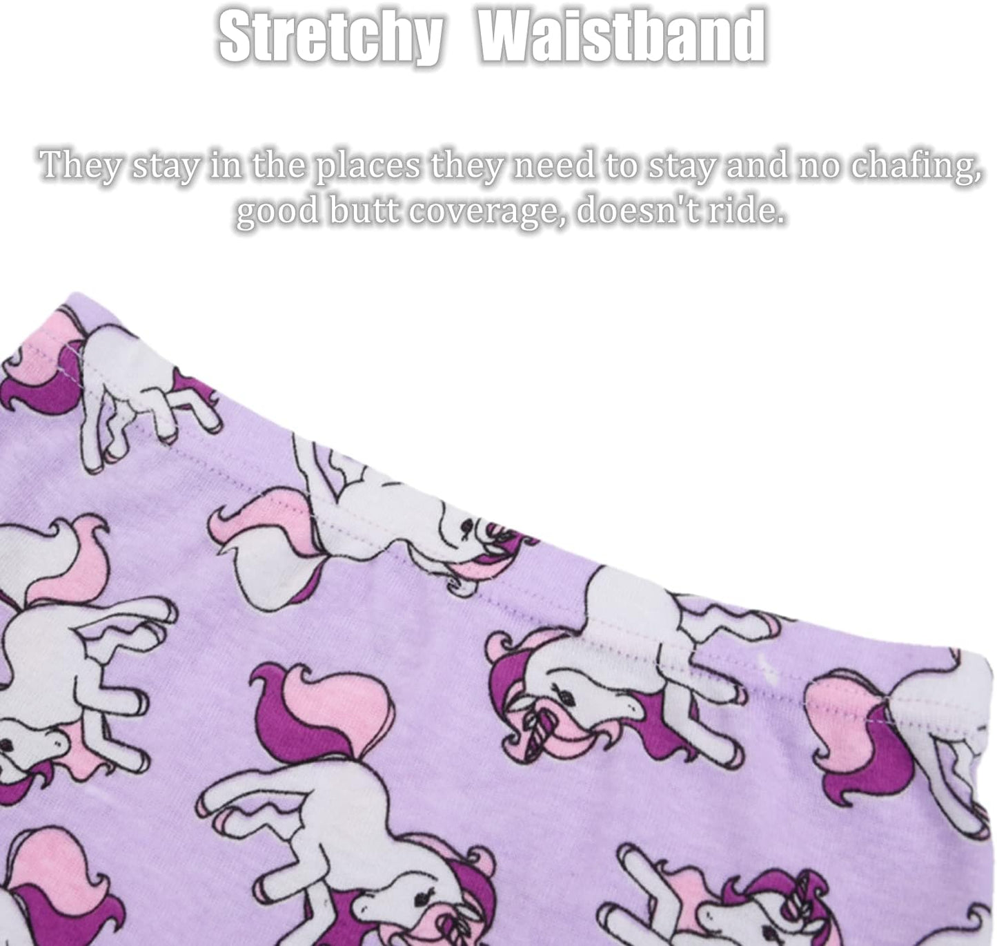 Cczmfeas Girls Hipster Cotton Underwear Boyshort Panties 6 Pack